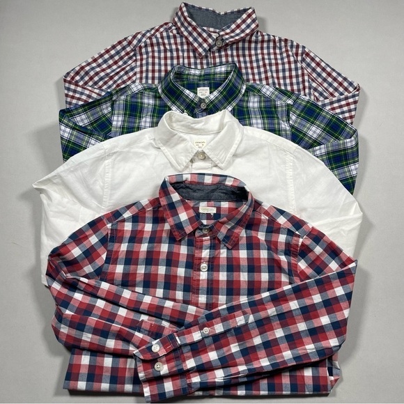 Bundle of 4 Crewcuts Boys Size 8 Button ups - Picture 1 of 12